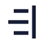 Righttoleftblockquote icon with solid sharp style