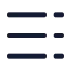 Righttoleftlistdash icon with stroke rounded style