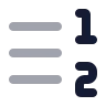 Right To Left List Number icon preview