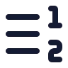 Right To Left List Number icon preview