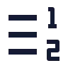 Right To Left List Number icon preview