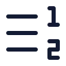 Right To Left List Number icon preview