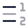 Right To Left List Number icon preview
