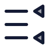 Right To Left List Triangle icon preview