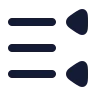 Right To Left List Triangle icon preview