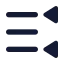 Righttoleftlisttriangle icon with solid standard style