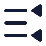 Right To Left List Triangle icon preview