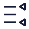 Right To Left List Triangle icon preview