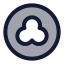 Ripple icon with duotone rounded style