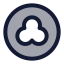 Ripple icon with duotone standard style