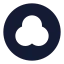 Ripple icon with solid sharp style