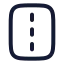Road icon with stroke rounded style