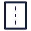 Road icon with stroke sharp style