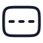 Road icon with stroke rounded style