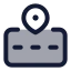 Roadlocation icon with duotone standard style