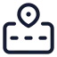 Roadlocation icon with stroke standard style