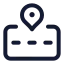 Roadlocation icon with stroke standard style