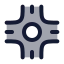 Roadwayside icon with duotone standard style
