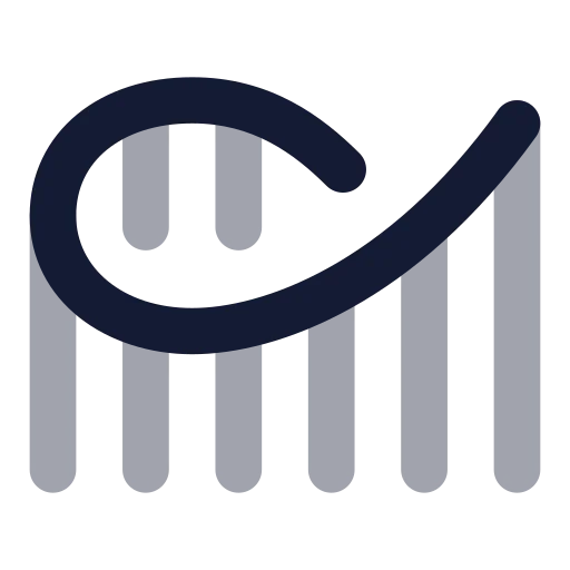 Roller Coaster Icon in Bulk Rounded style