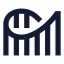 Rollercoaster icon with solid sharp style