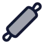 Rollingpin icon with duotone rounded style