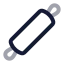 Rollingpin icon with twotone rounded style