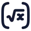 Root icon with solid rounded style