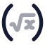 Root 1 Stbracket icon with bulk rounded style