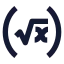 Root 1 Stbracket icon with solid sharp style