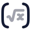 Root 2 Ndbracket icon with bulk rounded style