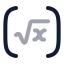 Root 2 Ndbracket icon with twotone rounded style