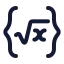Root 3 Rdbracket icon with stroke rounded style