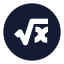 Rootcircle icon with solid sharp style