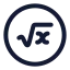 Rootcircle icon with stroke rounded style