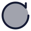 Rotate icon with duotone standard style
