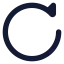 Rotate icon with solid rounded style