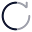 Rotate icon with twotone rounded style