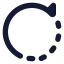 Rotate icon with solid rounded style
