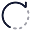 Rotate icon with twotone rounded style