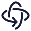 Rotate 3 D icon with duotone standard style