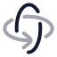 Rotate 3 D icon with twotone rounded style