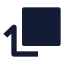 Rotatebottomright icon with solid sharp style