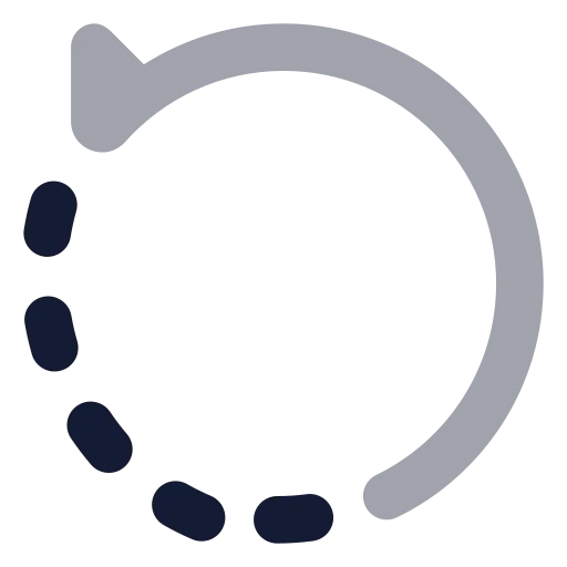 Rotate Ccw Icon in Bulk Rounded style