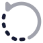 Rotateccw icon with bulk rounded style