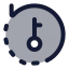 Rotateccwkey icon with duotone rounded style