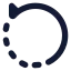 Rotateccw icon with solid rounded style