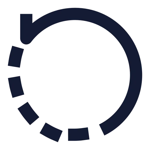 Rotate Ccw Icon in Solid Sharp style
