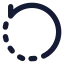 Rotateccw icon with solid standard style