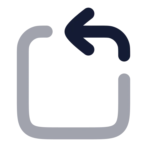 Rotate Ccw Square Icon in Bulk Rounded style