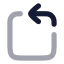 Rotateccwsquare icon with bulk rounded style